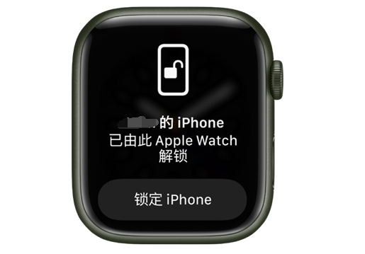 云龙苹果手机维修分享用 AppleWatch 解锁配备面容 ID 的 iPhone方法 