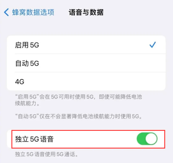 云龙苹果14维修分享iPhone 14 Pro如何开启VoNR 